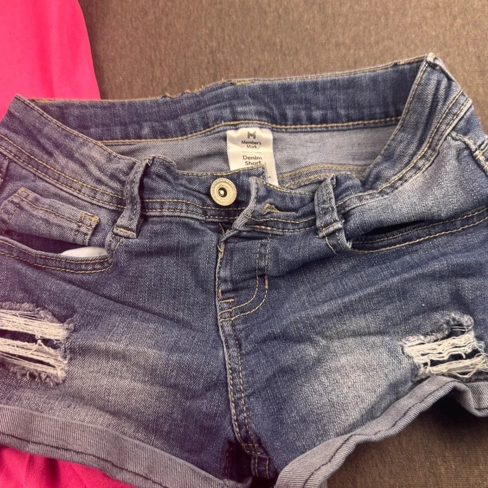 LOL Surprise Road Trippin Pink Dress Member's Mark Denim‎ Shorts Outfit